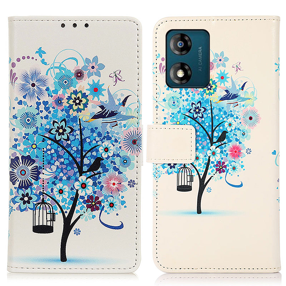 Phone Stand Case for Motorola Moto E13 4G Pattern Printing Wallet Phone Leather Cover Phone Stand Case for Motorola Moto E13 4G Pattern Printing Wallet Phone Leather Cover